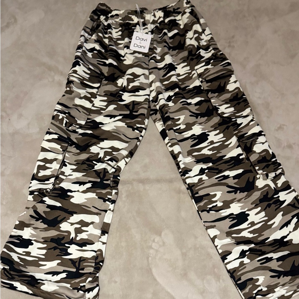 DAVI & DANI Camouflage Track Pants